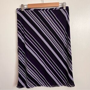 EXPRESS Vintage Purple Striped Skirt Size S